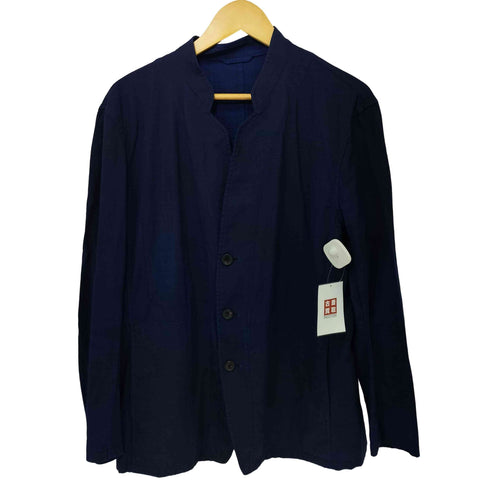 イッセイミヤケメン ISSEY MIYAKE MEN 18SS 黒タグ 顔料プリント リバーシブル 2B マオカラージャケット メンズ JPN:3