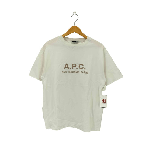 アーペーセー A.P.C. フロントロゴ刺繍 クルーネック 半袖Tシャツ メンズ JPN:M