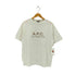 アーペーセー A.P.C. フロントロゴ刺繍 クルーネック 半袖Tシャツ メンズ JPN:M