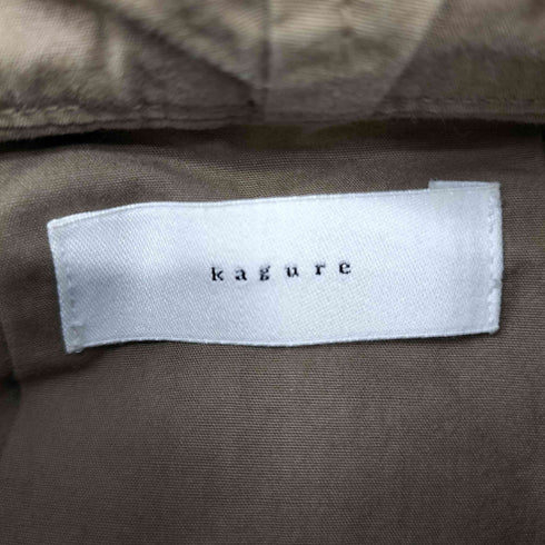kagure オーバーダイフードロングコート レディース ONE SIZE