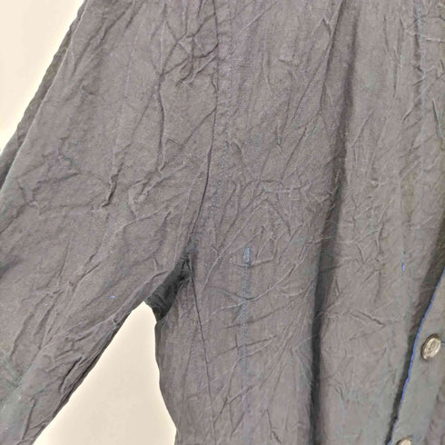 イッセイミヤケメン ISSEY MIYAKE MEN 00-10s 黒タグ リネン シワ加工 リバーシブル 3B マオカラージャケット メンズ