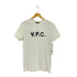 アーペーセー A.P.C. 30周年記念 フロッキー ロゴプリント クルーネック半袖Tシャツ メンズ M