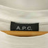 アーペーセー A.P.C. 30周年記念 フロッキー ロゴプリント クルーネック半袖Tシャツ メンズ M
