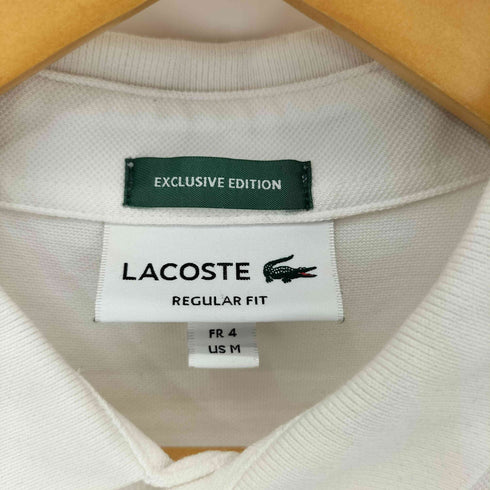 ラコステ LACOSTE EXCLUSIVE EDITION REGULAR FIT ロゴ刺繍 半袖ポロシャツ メンズ M