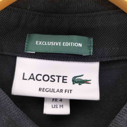ラコステ LACOSTE EXCLUSIVE EDITION REGULAR FIT ロゴ刺繍 半袖ポロシャツ メンズ M