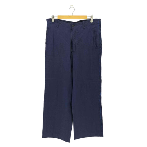 イッセイミヤケメン ISSEY MIYAKE MEN 00SS 銀タグ シワ コンデンス加工 リネン ワイドパンツ メンズ 03