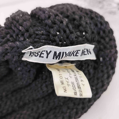 イッセイミヤケメン ISSEY MIYAKE MEN 00SS 銀タグ コットンレーヨンリネン ニットキャップ メンズ FREE