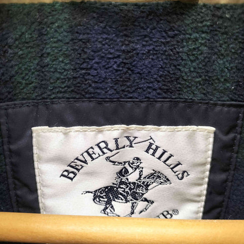 ビバリーヒルズポロクラブ BEVERLY HILLS POLO CLUB 裏地チェック キルティング パッカブル ジップアップ ブルゾン ジャケット メンズ LL
