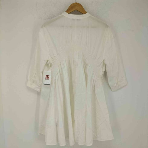 ザラ ZARA ギャザー バンビカラーシャツチュニック レディース import:S