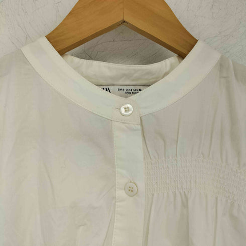 ザラ ZARA ギャザー バンビカラーシャツチュニック レディース import:S