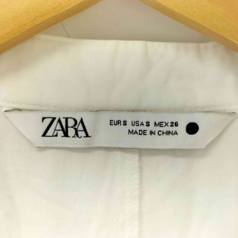 ザラ ZARA ギャザー バンビカラーシャツチュニック レディース import:S