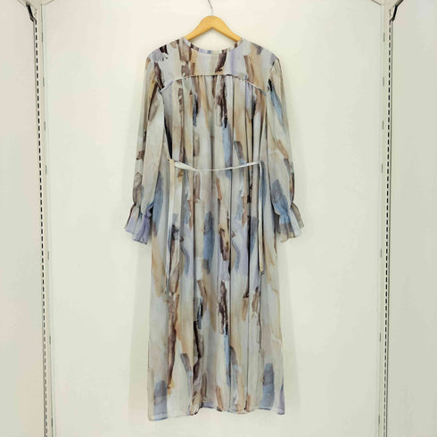 レイビームス Ray BEAMS シフォン プリント ロング ワンピース レディース