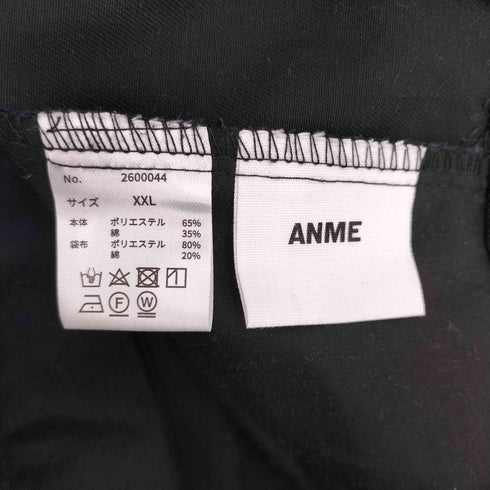 24AW ANME TCツイル センタープレス ストレート ワイド パンツ メンズ XXL