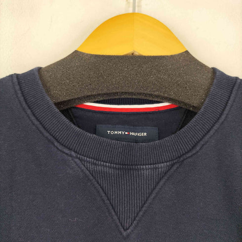 トミーヒルフィガー TOMMY HILFIGER ワンポイント刺繍 クルーネックスウェット メンズ import:M