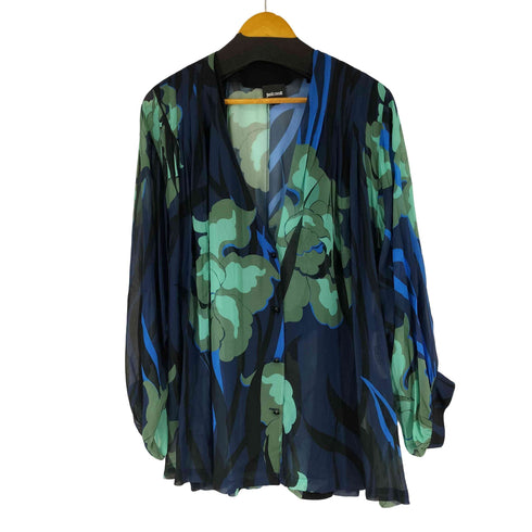 ジャストカヴァリ Just Cavalli 総柄 ブラウス レディース