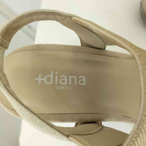 ダイアナ DIANA +diana メタリックサンダル ストラップ ウェッジソール レディース 24