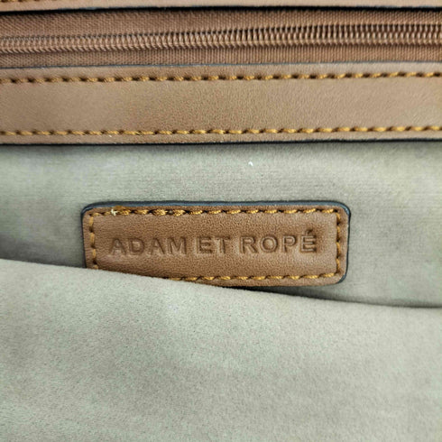 アダムエロペ Adam et Rope キャンバス レザーショルダー トート レディース