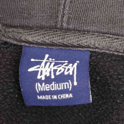 ステューシー Stussy 90s 紺タグ カモワッペン ジップアップパーカー メンズ JPN:M