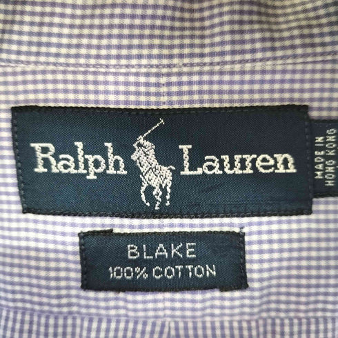 ラルフローレン RALPH LAUREN BLAKE ギンガムチェック ボタンダウンシャツ メンズ import:XL