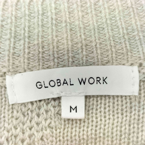 グローバルワーク GLOBAL WORK ジャガードフリンジカーディガン レディース JPN:M