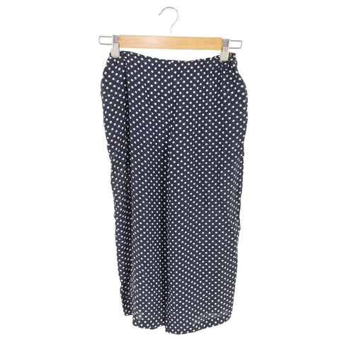 コムデギャルソン COMME des GARCONS ドット柄 レーヨン イージー クロップドパンツ レディース XS