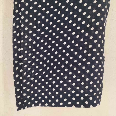 コムデギャルソン COMME des GARCONS ドット柄 レーヨン イージー クロップドパンツ レディース XS