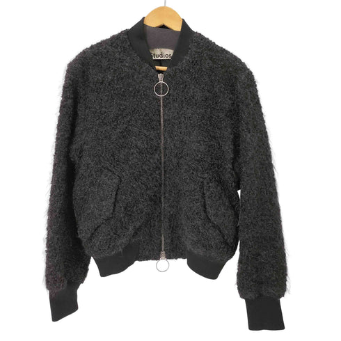 アクネストゥディオズ ACNE STUDIOS 14AW TYSON BOUCLE ブークレ MA-1 ボンバージャケット レディース FR:36