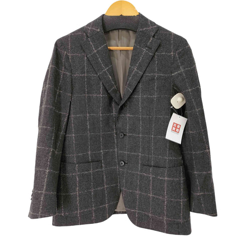 スーツカンパニー THE SUIT COMPANY ウールチェックテーラードジャケット メンズ 165cm-6Drop