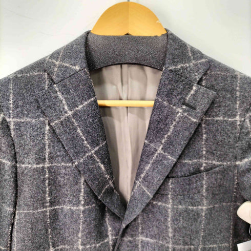 スーツカンパニー THE SUIT COMPANY ウールチェックテーラードジャケット メンズ 165cm-6Drop