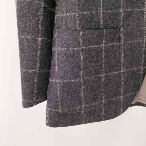 スーツカンパニー THE SUIT COMPANY ウールチェックテーラードジャケット メンズ 165cm-6Drop