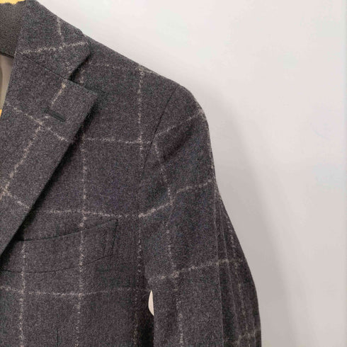 スーツカンパニー THE SUIT COMPANY ウールチェックテーラードジャケット メンズ 165cm-6Drop