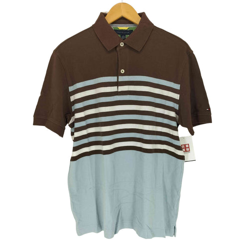 トミーヒルフィガー TOMMY HILFIGER ボーダー柄ポロシャツ メンズ M