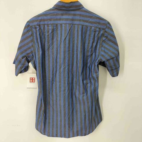 アニエスベーオム Agnes b.homme 90s MADE IN FRANCE コットンストライプ半袖シャツ メンズ 38