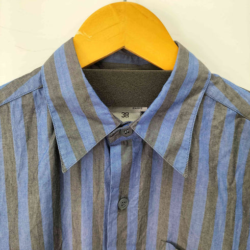 アニエスベーオム Agnes b.homme 90s MADE IN FRANCE コットンストライプ半袖シャツ メンズ 38