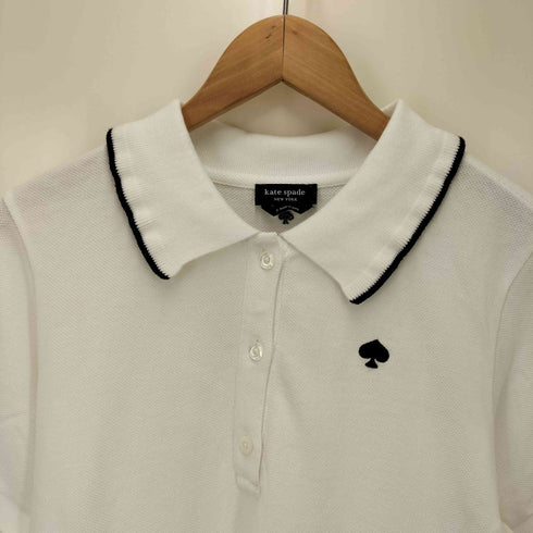 ケイトスペード Kate spade スペード柄 鹿の子ポロシャツ レディース JPN:S