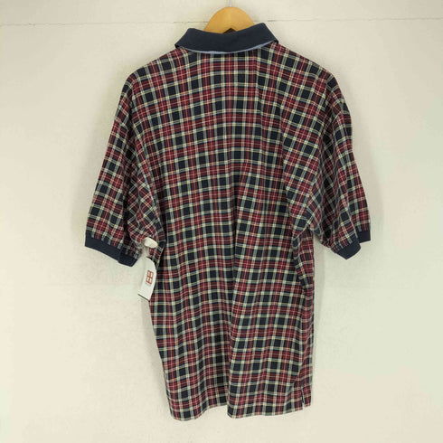 トミーヒルフィガー TOMMY HILFIGER チェック柄ポロシャツ メンズ XL