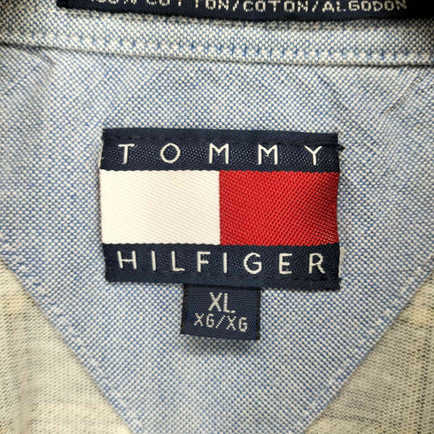 トミーヒルフィガー TOMMY HILFIGER チェック柄ポロシャツ メンズ XL