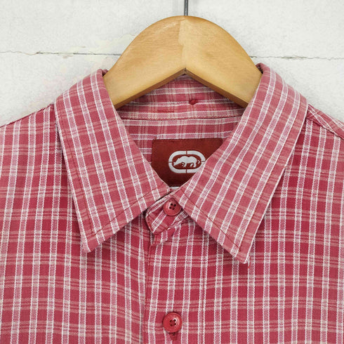 エコー ECKO ボックスシルエットチェックシャツ メンズ L