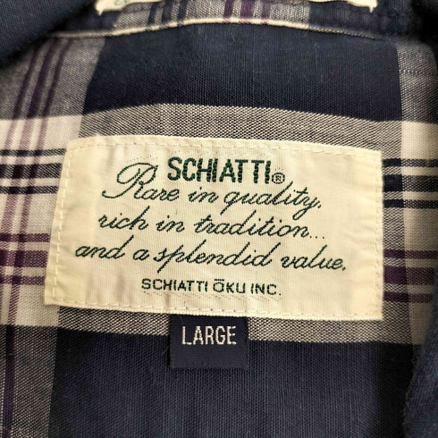 schiatti チェックシャツ メンズ JPN:L
