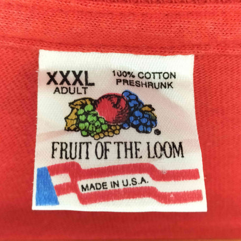 フルーツオブザルーム FRUIT OF THE LOOM USA製90S両面プリントTシャツ メンズ XXXL