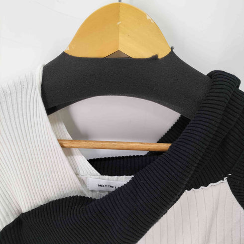 メルトザレディ Melt the lady bicolor knit tops レディース FREE