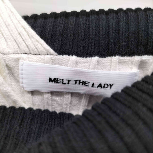メルトザレディ Melt the lady bicolor knit tops レディース FREE