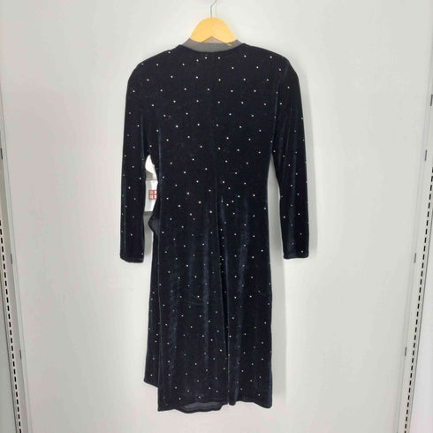 ザラ ZARA スパンコール ベロア カシュクールワンピース レディース import:S