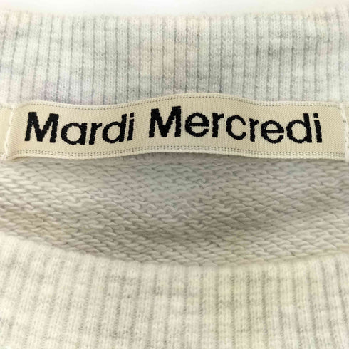 マルディメクルディ Mardi Mercredi フラワーロゴプリントスウェット レディース