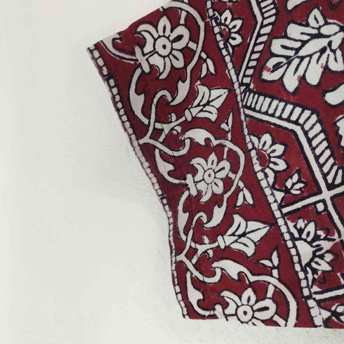 HANDMADE IN INDIA ボックスシルエット総柄開襟シャツ メンズ