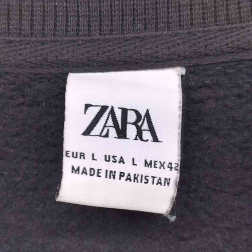ザラ ZARA スナップ カーディガン スウェット メンズ import:L