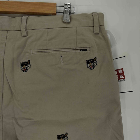 ポロラルフローレン POLO RALPH LAUREN 22SS STRETCH CLASSIC FIT 虎 タイガー 刺繍 ジップアップ ハーフ パンツ ショート パンツ メンズ 36