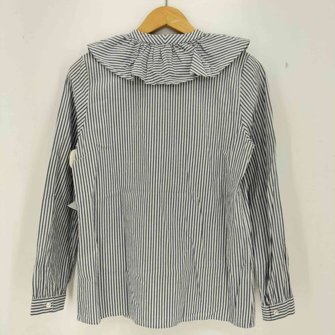 アーペーセー A.P.C. ストライプ フリルブラウス レディース 36
