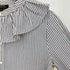 アーペーセー A.P.C. ストライプ フリルブラウス レディース 36