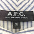 アーペーセー A.P.C. ストライプ フリルブラウス レディース 36